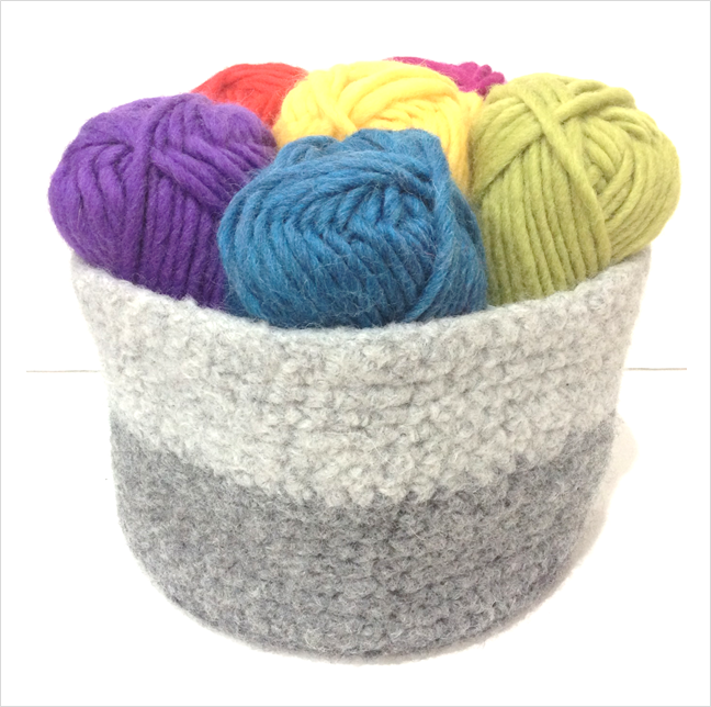 Felting Fever ~ Crochet Basket