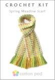 COTTON POD Crochet Kit ~ Spring Meadow Scarf (4 colourways)