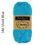 Buy Scheepjes Catona 25g Mercerised Cotton from Cotton Pod UK 146 Vivid Blue
