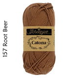 Buy Scheepjes Catona 25g Mercerised Cotton from Cotton Pod UK 157 Root Beer