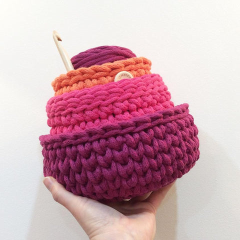 COTTON POD Nesting Basket Patterns (£4.50 for all 3) ~ Crochet Pattern (PDF DOWNLOAD)