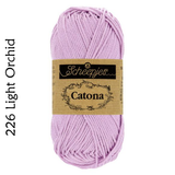 Buy Scheepjes Catona 25g Mercerised Cotton from Cotton Pod UK 226 Light Orchid