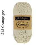 Buy Scheepjes Catona 25g Mercerised Cotton from Cotton Pod UK 248 Champagne