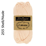 Buy Scheepjes Catona 25g Mercerised Cotton from Cotton Pod UK 255 Shell\Nude