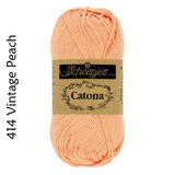 Buy Scheepjes Catona 25g Mercerised Cotton from Cotton Pod UK 414 Vintage Peach