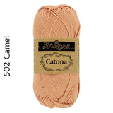 Buy Scheepjes Catona 25g Mercerised Cotton from Cotton Pod UK 502 Camel