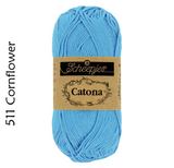 Buy Scheepjes Catona 25g Mercerised Cotton from Cotton Pod UK 511 Cornflower