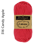 Buy Scheepjes Catona 25g Mercerised Cotton from Cotton Pod UK 516 Candy Apple