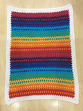 Rainbow Crochet Baby Blanket Kit designed by Cotton Pod UK