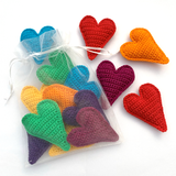 RAINBOW OF LOVE HEART GARLAND (BUNTING) Crochet Pattern by Cotton Pod