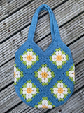 Sundrop Flower Granny Square Bag Crochet Kit ~ Daisy colourway