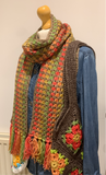 COTTON POD Crochet Kit ~ Spring Meadow Scarf (3 colourways)