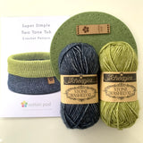 Two Tone Tube crochet kit by Sharon Oldfield for Cotton Pod