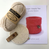 Super Simple Tub Crochet Kit by Sharon Oldfield for Cotton Pod