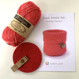 Super Simple Tub Crochet Kit by Sharon Oldfield for Cotton Pod