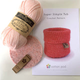 Super Simple Tub Crochet Kit by Sharon Oldfield for Cotton Pod