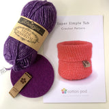 Super Simple Tub Crochet Kit by Sharon Oldfield for Cotton Pod