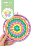 COTTON POD Crochet Kit ~ Naissance Mandala ~ Catona Minis (20cm diameter)