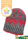 Chérie Beanie Hat Crochet Pattern by Sharon Oldfield at Cotton Pod
