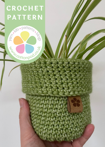 Super Simple Tub Crochet pattern by Sharon Oldfield for Cotton Pod