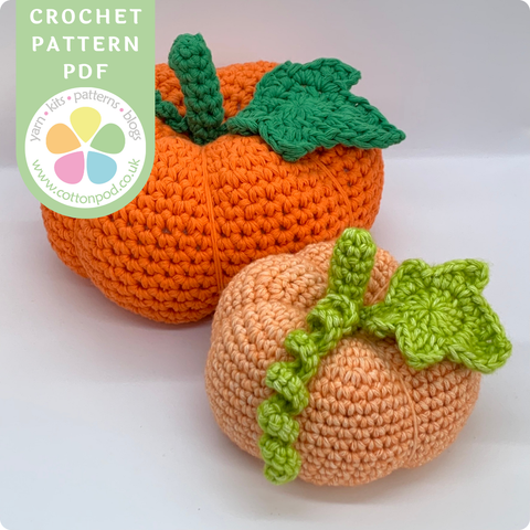 Crochet Pumpkin Pattern by Cotton Pod