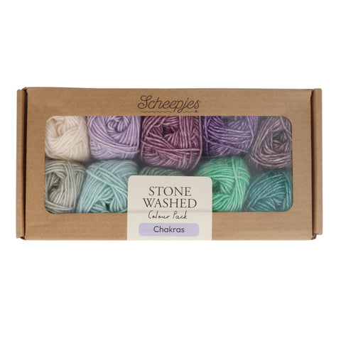 Scheepjes Stone Washed Colour Pack ~ 10x25g ~ Chakras