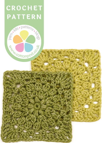 Snowflower Granny Square Pattern (PDF Download)