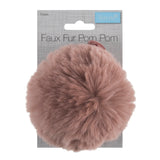Buy TRIMITS Dusky Pink Faux Fur Pom Pom 11cm large