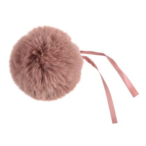 Buy TRIMITS Dusky Pink Faux Fur Pom Pom 11cm large