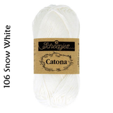 Scheepjes Catona buy from Cotton Pod UK 106 Snow White