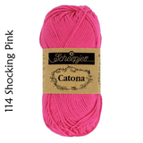 Buy Scheepjes Catona 25g Mercerised Cotton from Cotton Pod UK 114 Shocking Pink