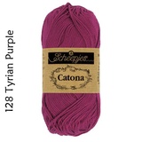 Buy Scheepjes Catona 25g Mercerised Cotton from Cotton Pod UK 128 Tyrian Purple