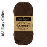 Buy Scheepjes Catona 25g Mercerised Cotton from Cotton Pod UK 162 Black Coffee