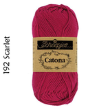 Buy Scheepjes Catona 25g Mercerised Cotton from Cotton Pod UK 192 Scarlet