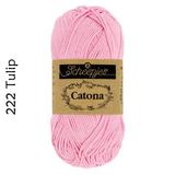 Buy Scheepjes Catona 25g Mercerised Cotton from Cotton Pod UK 222 Tulip