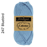 Buy Scheepjes Catona 25g Mercerised Cotton from Cotton Pod UK 247 Blue Bird