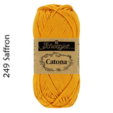 Buy Scheepjes Catona 25g Mercerised Cotton from Cotton Pod UK 249 Saffron