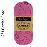 Buy Scheepjes Catona 25g Mercerised Cotton from Cotton Pod UK251 GArden Rose