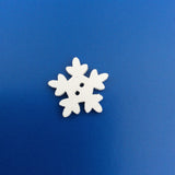 Wooden Snowflake Button (12mm and 25mm)