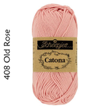 Buy Scheepjes Catona 25g Mercerised Cotton from Cotton Pod UK 408 Old Rose