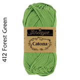 Buy Scheepjes Catona 25g Mercerised Cotton from Cotton Pod UK 412 Forest Green