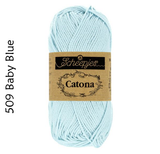 Buy Scheepjes Catona 25g Mercerised Cotton from Cotton Pod UK 509 Baby Blue