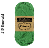 Buy Scheepjes Catona 25g Mercerised Cotton from Cotton Pod UK 515 Emerald