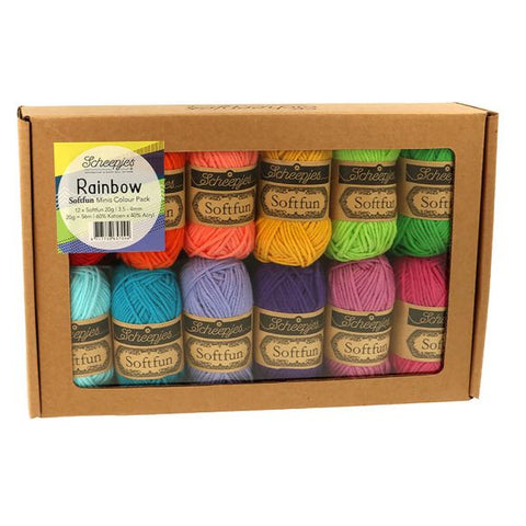 Buy / Shop Scheepjes Softfun Colourpack - RAINBOW 