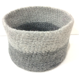 Crochet Felted Basket Pattern by Cotton Pod