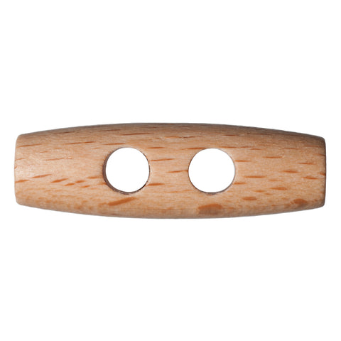 *Toggle: Wooden: 2-Hole: 40mm ~ Beech